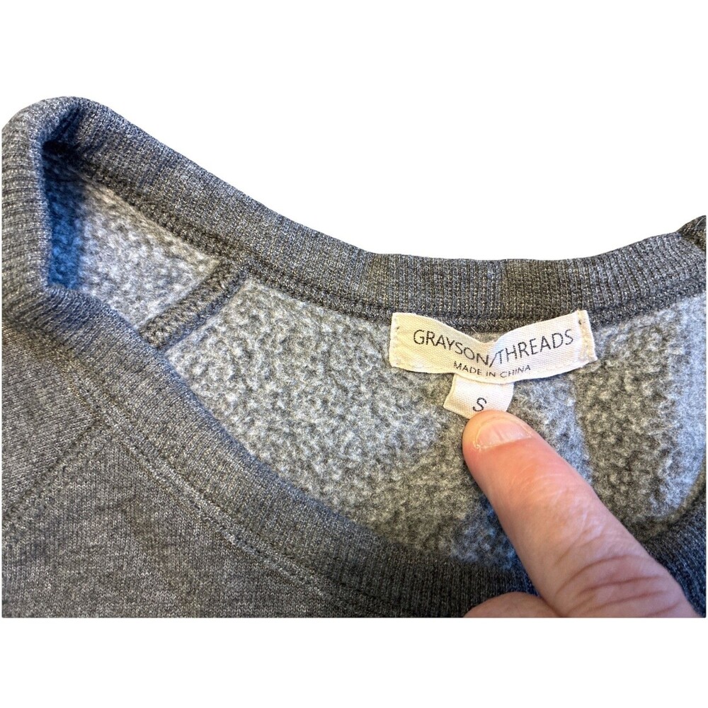 Grayson Threads, mama needs wine, gray/white sweatshirt size Small - Picture 5 of 5